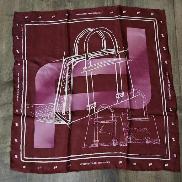 Porsche Design 100%Silk Scarf - Picture 2 of 3